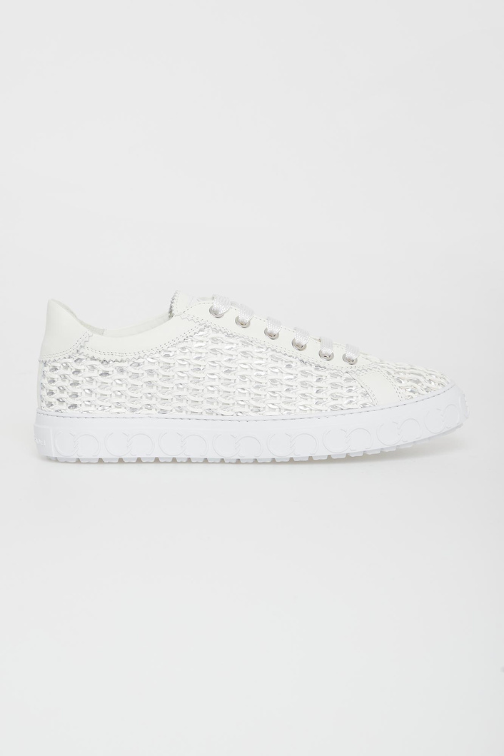 Sneakersy damskie skórzane CESARE CASADEI