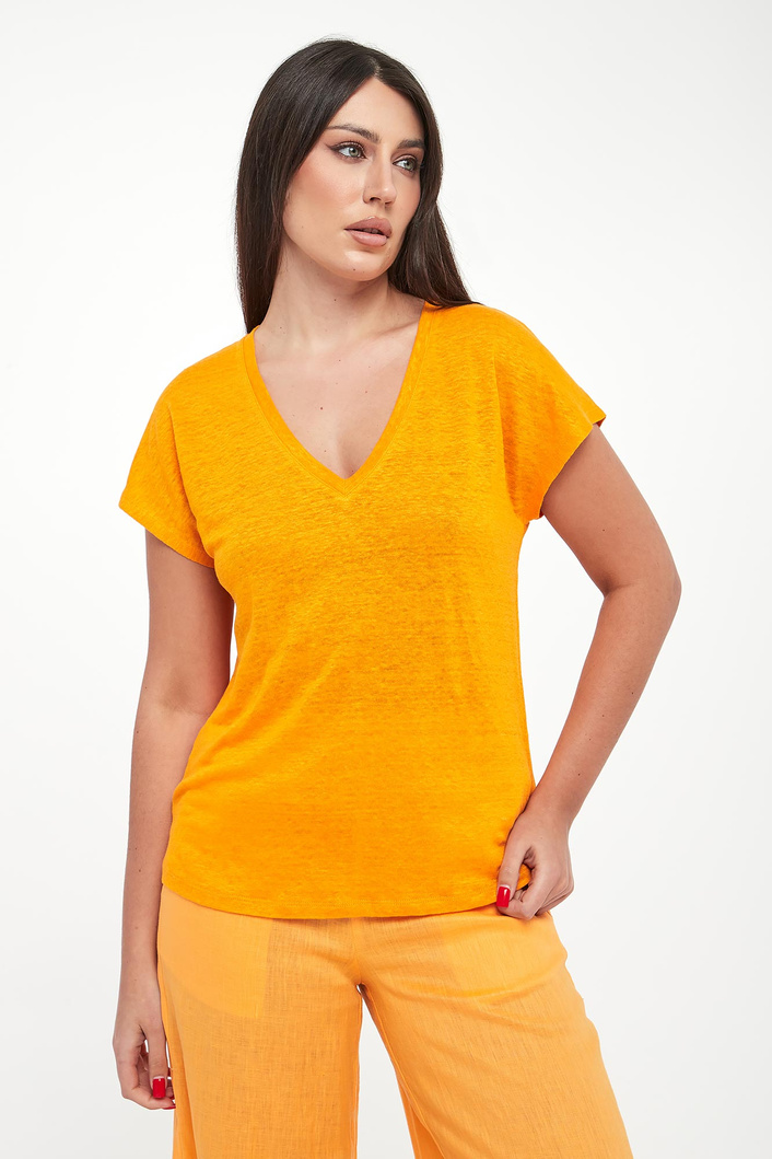 T-shirt damski lniany Arendal ECOALF