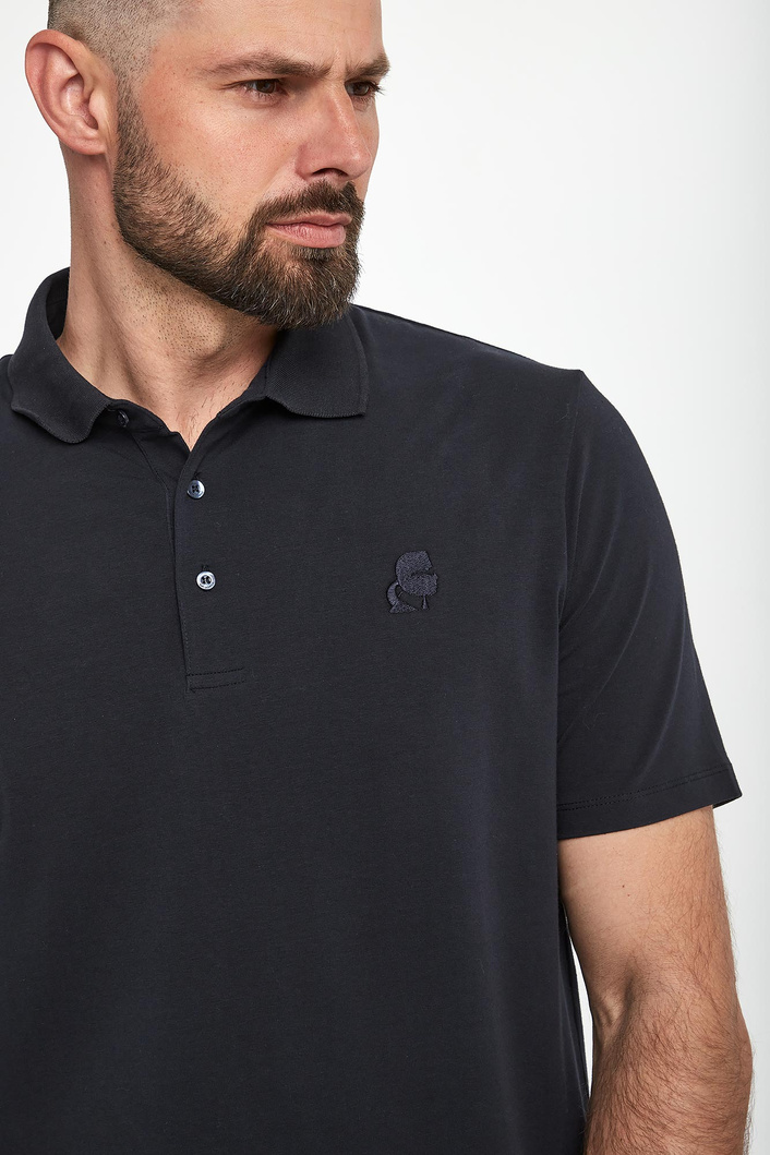 Polo męskie z logo KARL LAGERFELD
