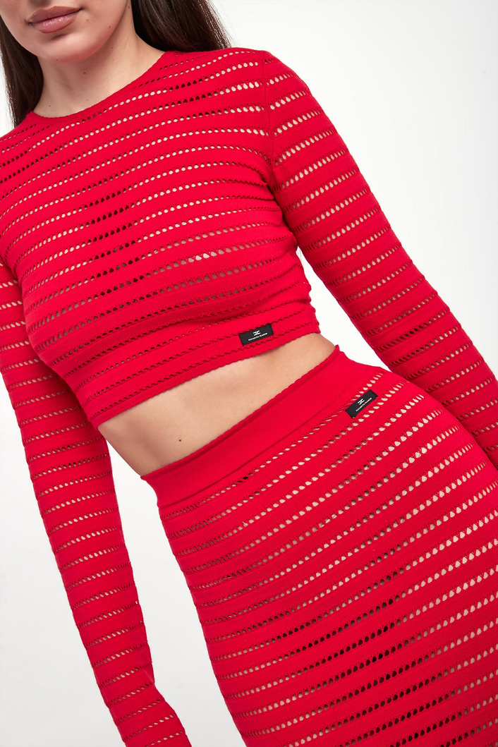 Top damski z dzianiny ELISABETTA FRANCHI