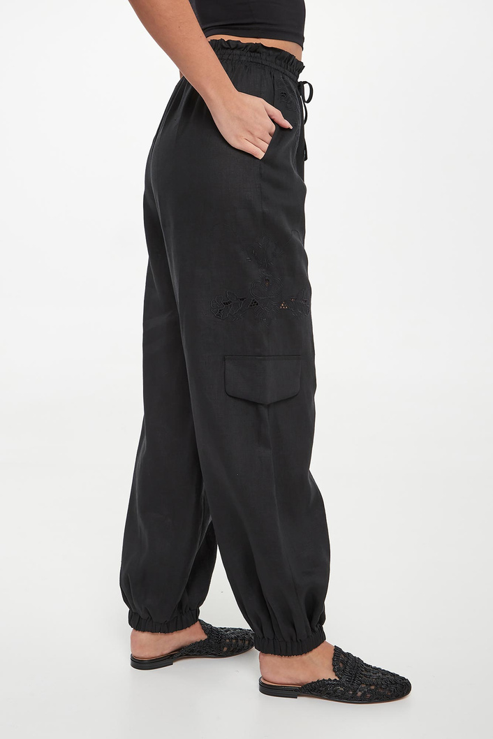 Spodnie damskie lniane TWINSET