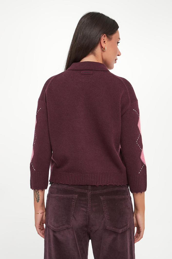 Sweter damski wełniany Cork PINKO