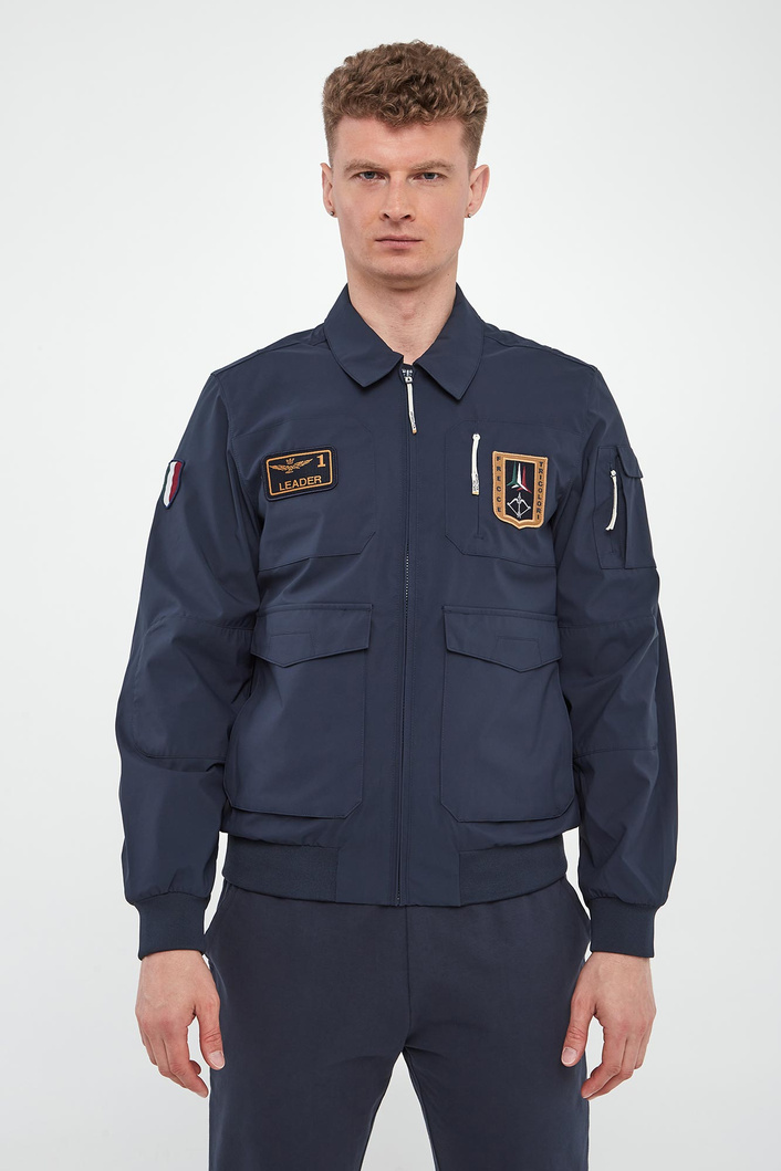  Kurtka męska z kołnierzem AERONAUTICA MILITARE