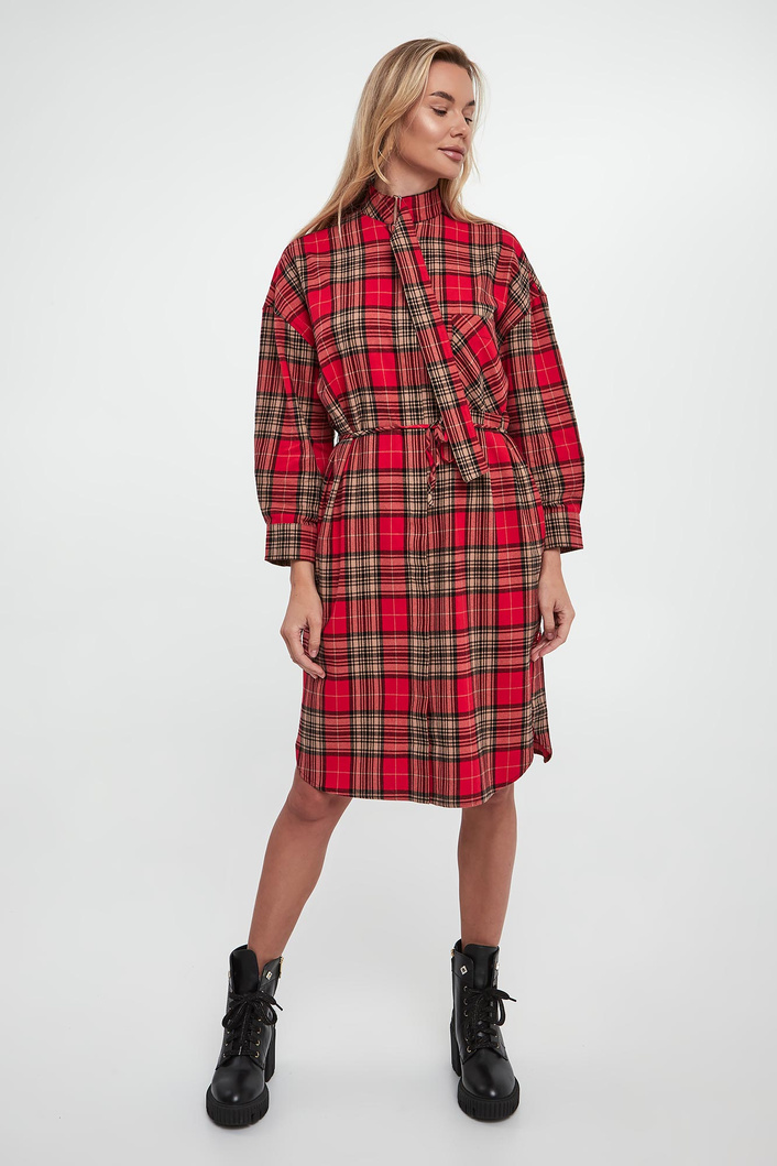 Sukienka koszulowa w kratkę Danny JOOP! JEANS