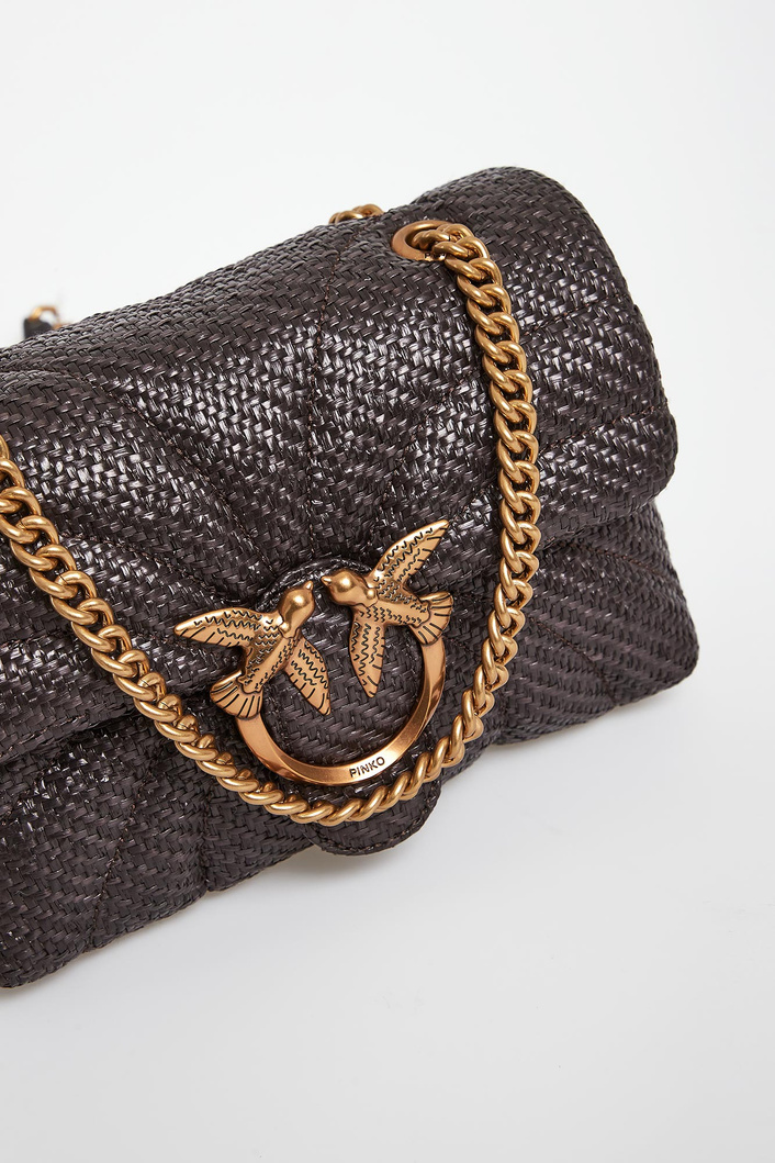 Torebka damska z rafii Love Bag Puff PINKO