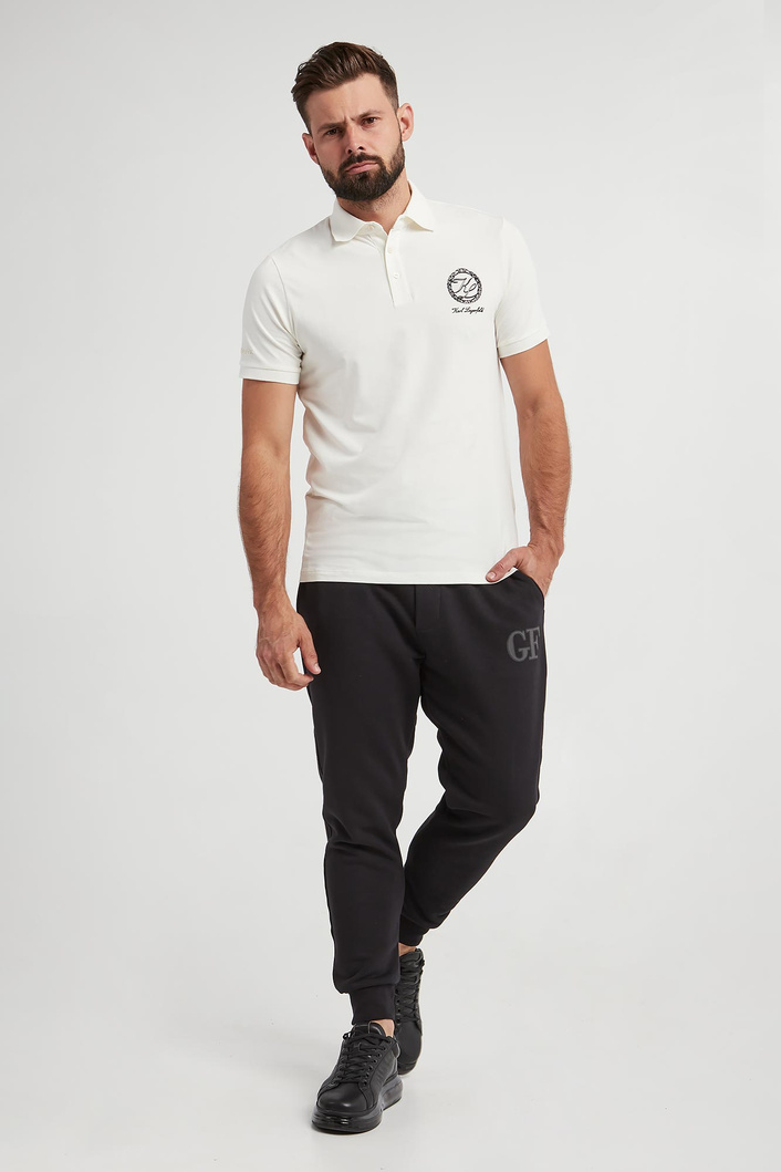 Polo męskie z logo KARL LAGERFELD