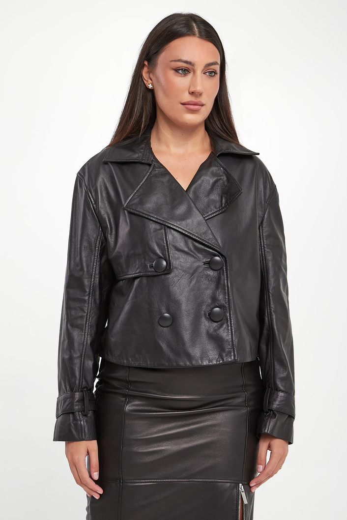 Kurtka damska skórzana ramoneska ARMANI EXCHANGE