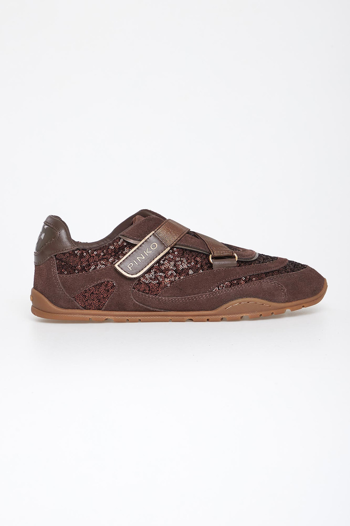 Sneakersy damskie zamszowe PINKO