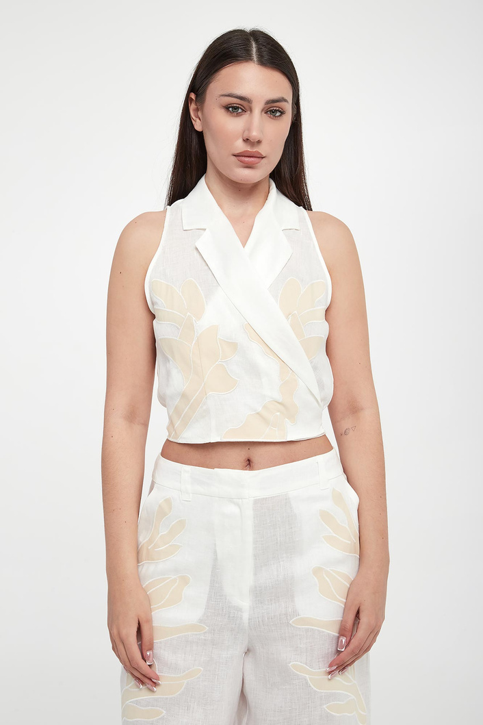 Top damski lniany Kriss MARELLA