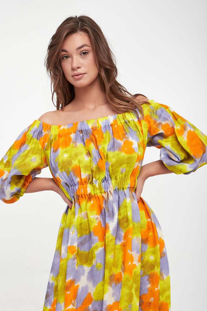 Sukienka lniana Samara MARELLA