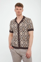 Polo męskie w romby Diamor JOOP! JEANS