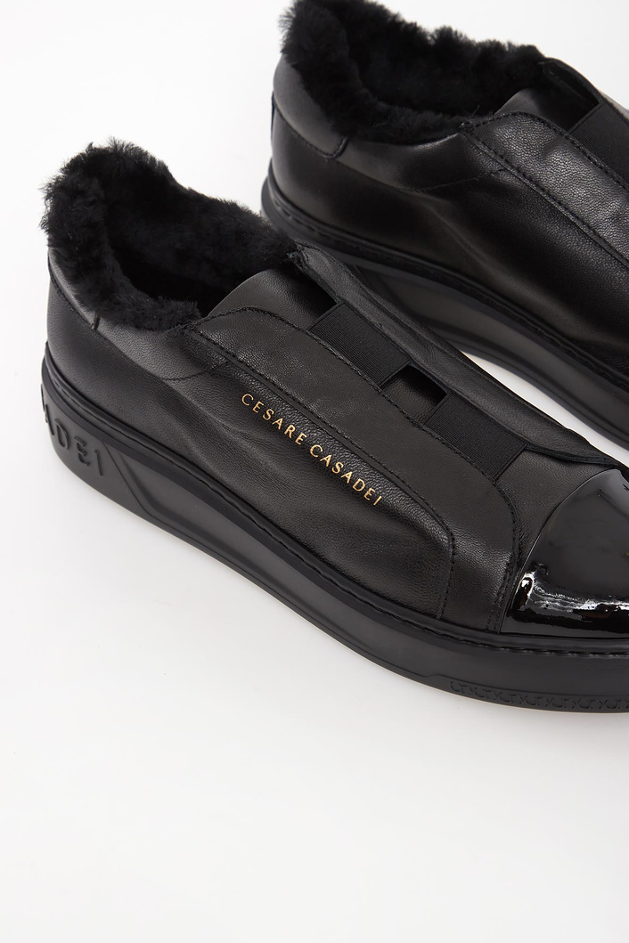 Sneakersy damskie skórzane CESARE CASADEI