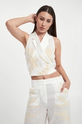 Top damski lniany Kriss MARELLA