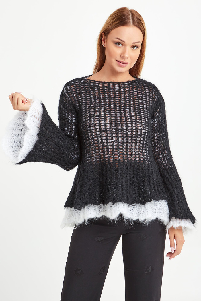 Sweter z moherem EMPORIO ARMANI