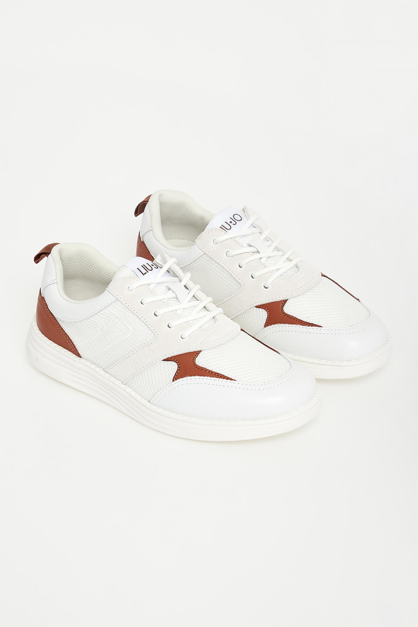 Sneakersy męskie skórzane LIU JO Biały