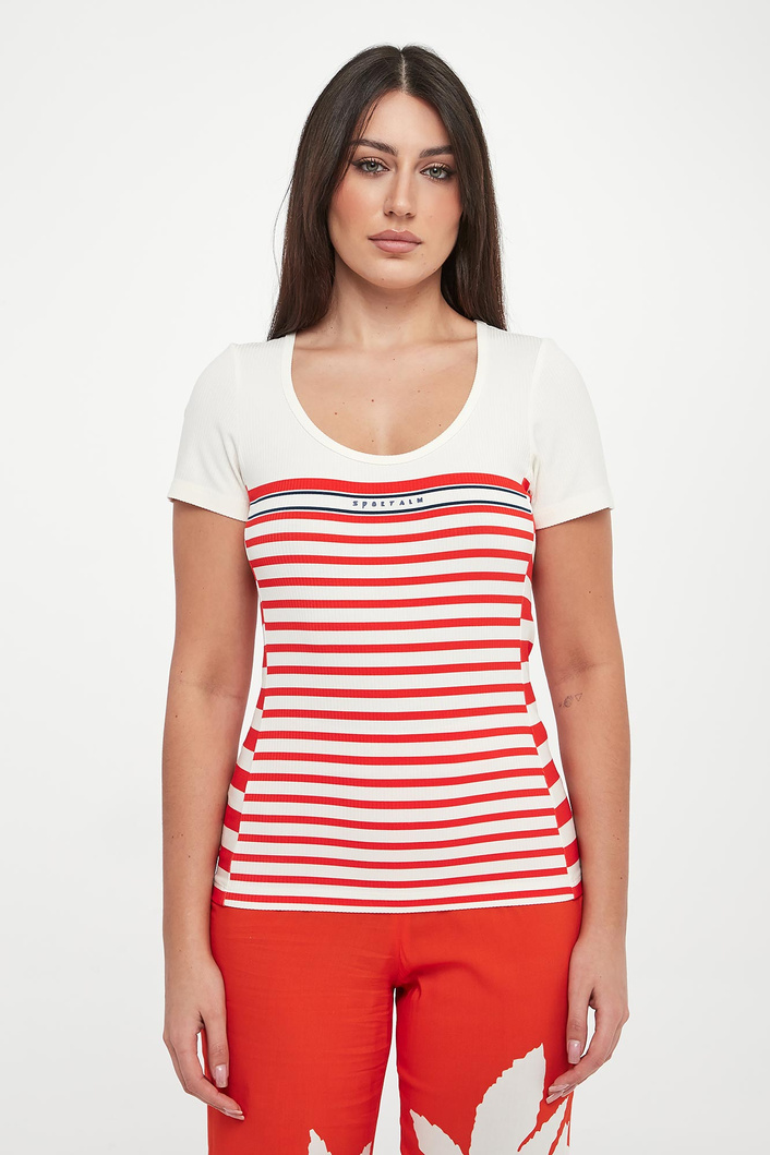 T-shirt damski w paski SPORTALM