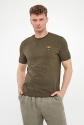 T-shirt męski z logo AERONAUTICA MILITARE