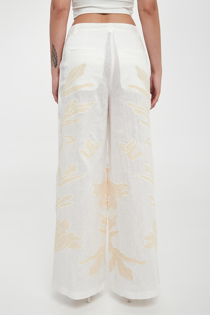 Spodnie damskie lniane Kadiak MARELLA