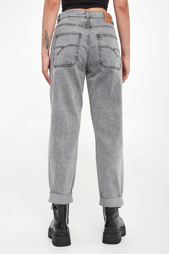 Jeansy damskie z cyrkoniami Mom1 MARELLA