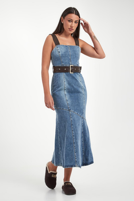 Sukienka jeansowa midi ARMANI EXCHANGE