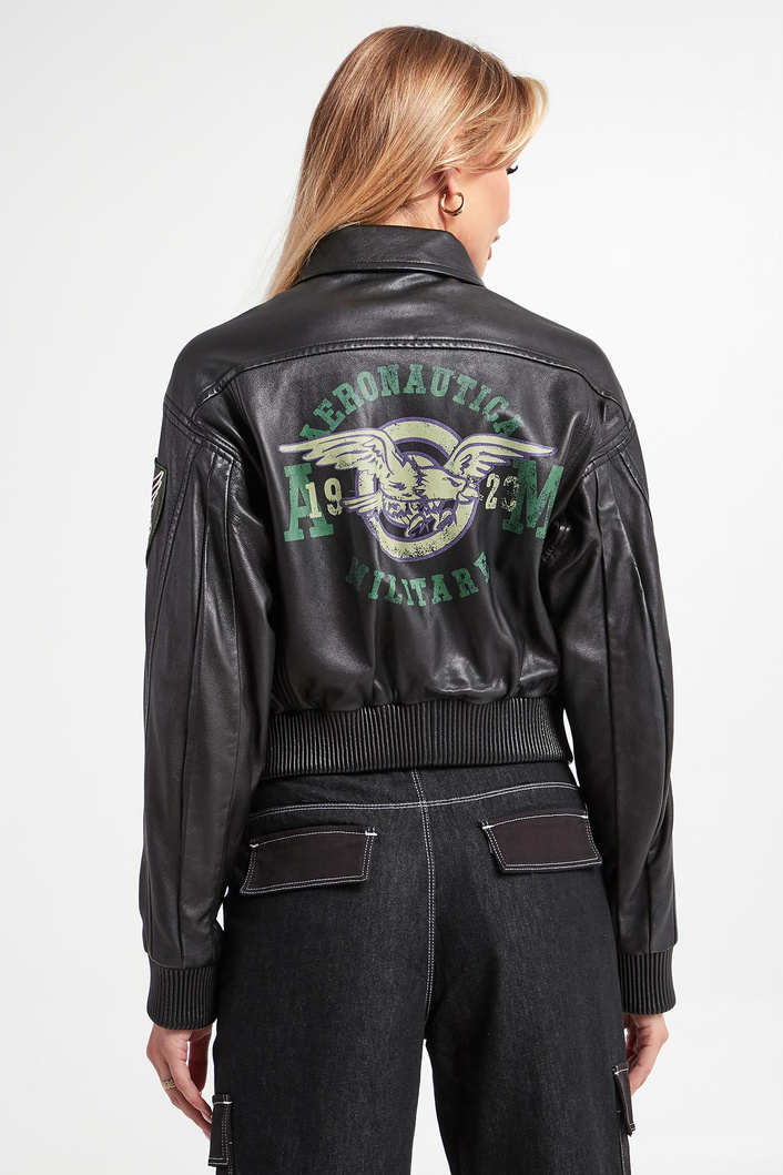 Kurtka damska skórzana AERONAUTICA MILITARE