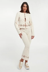 Spodnie damskie z koronką TWINSET