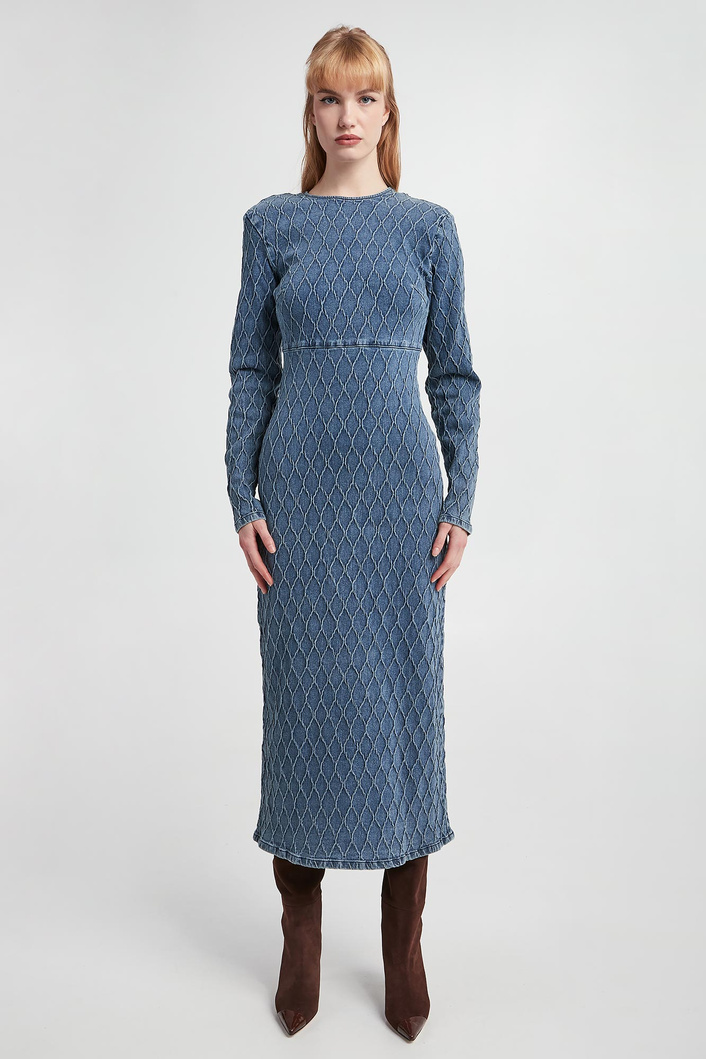 Sukienka jeansowa damska GESTUZ