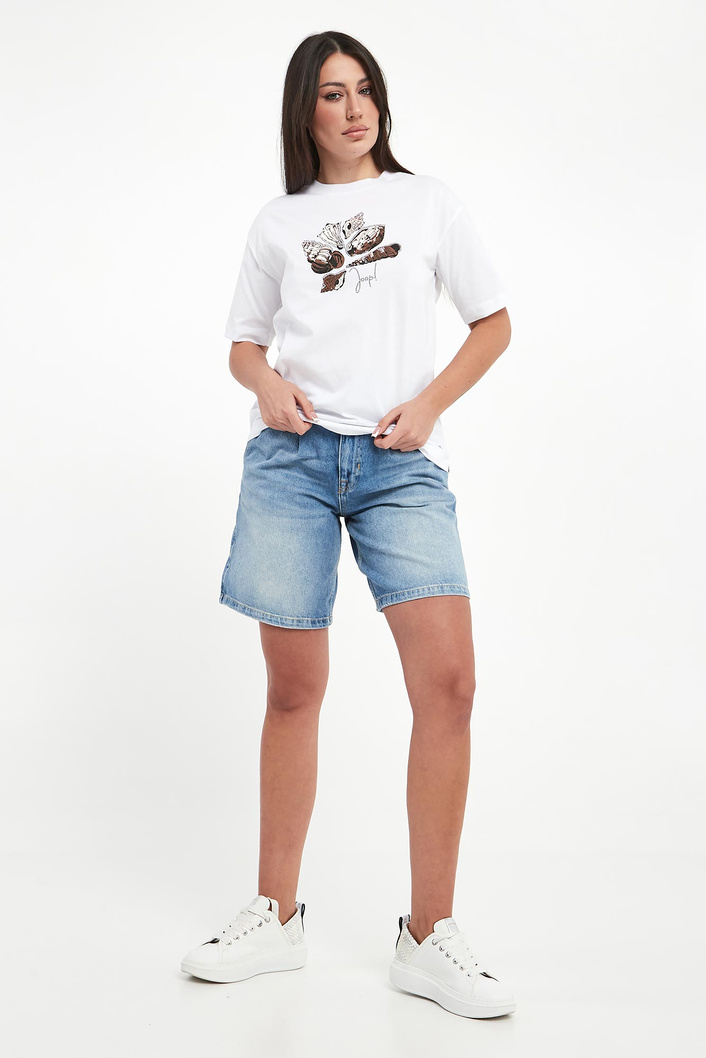 T-shirt damski z nadrukiem muszli Tristane JOOP!
