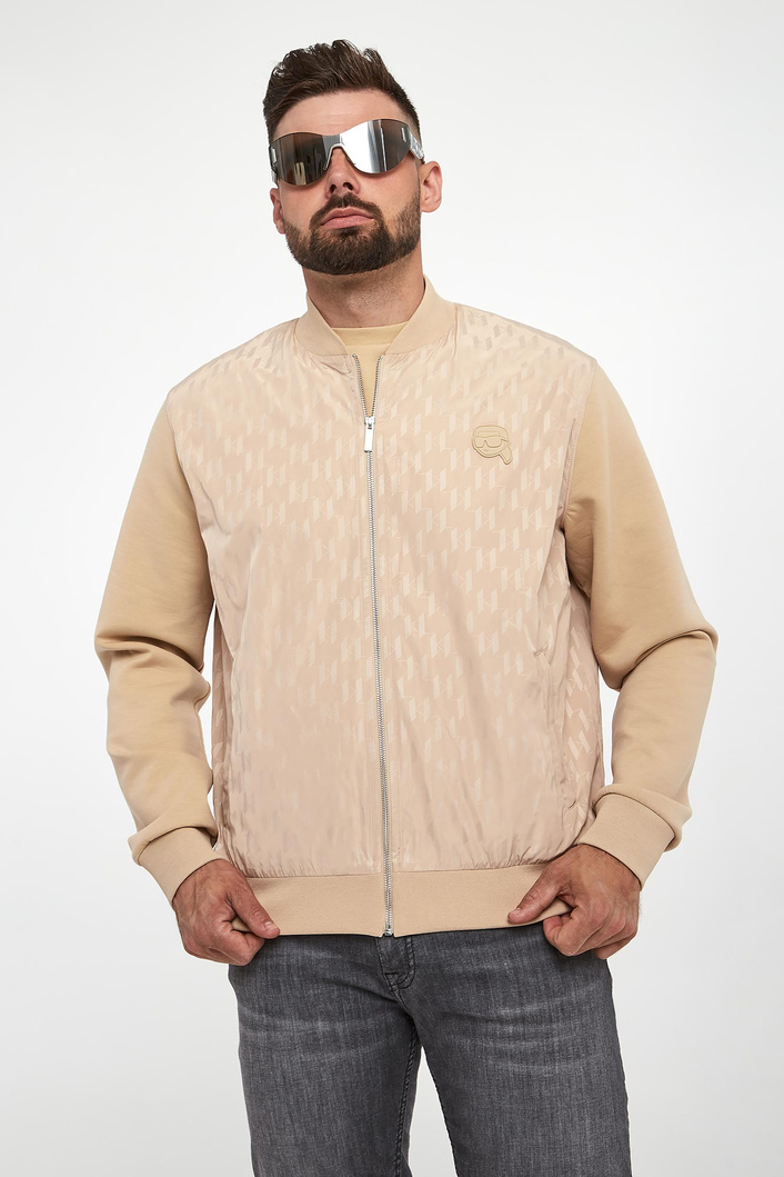 Kurtka męska bomberka z logo KARL LAGERFELD