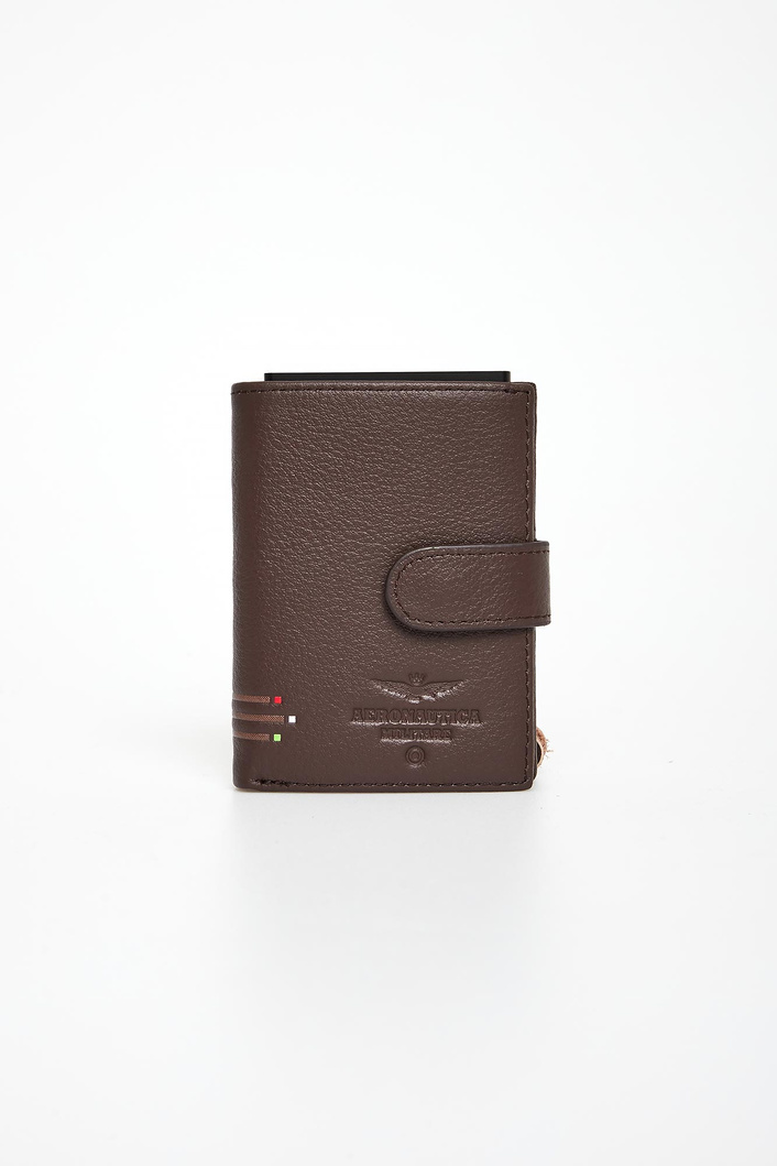 Komplet portfel + brelok męski skórzany AERONAUTICA MILITARE