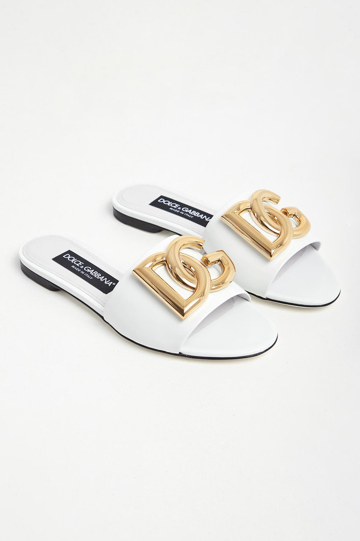 Klapki damskie skórzane DOLCE & GABBANA