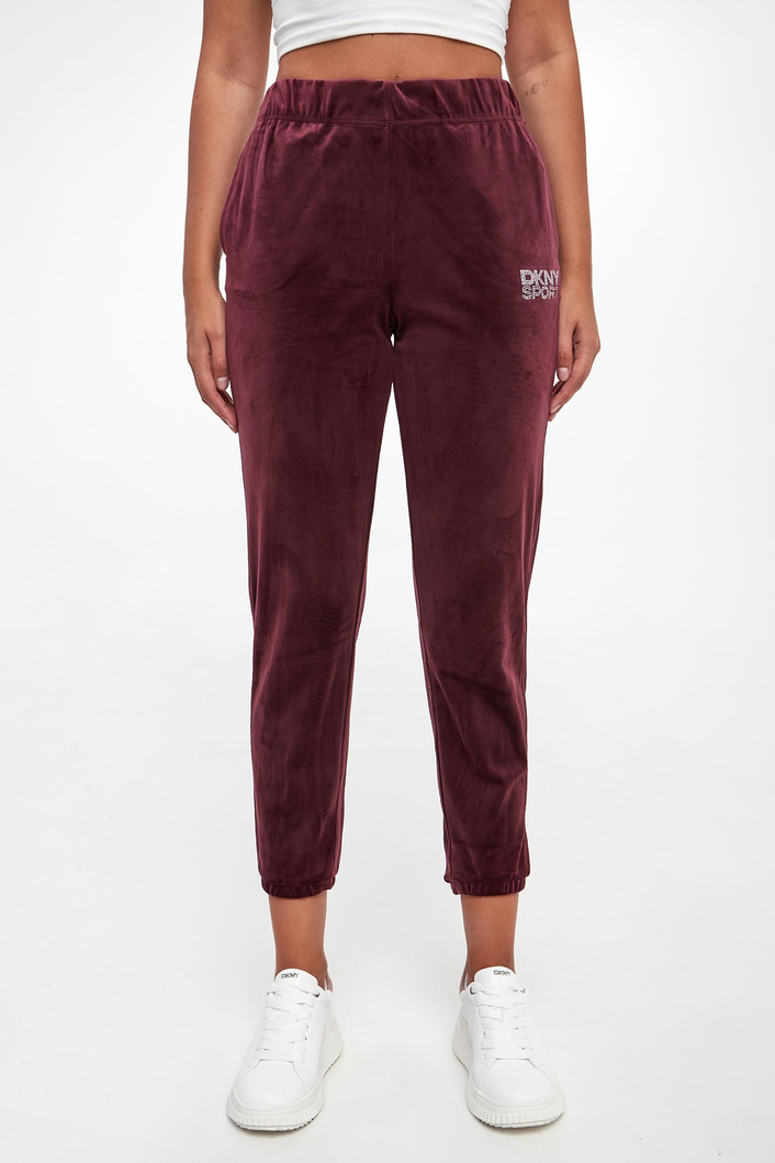 Spodnie damskie welurowe DKNY