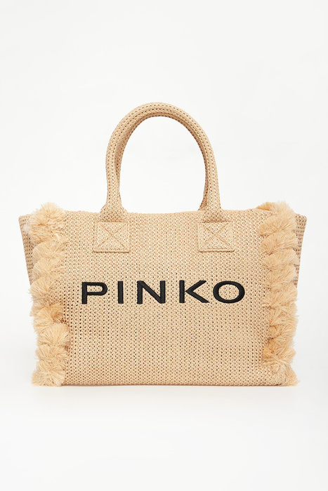 Torebka plażowy shopper z rafii PINKO