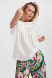 Bluzka damska lniana Stampa WEEKEND MAX MARA