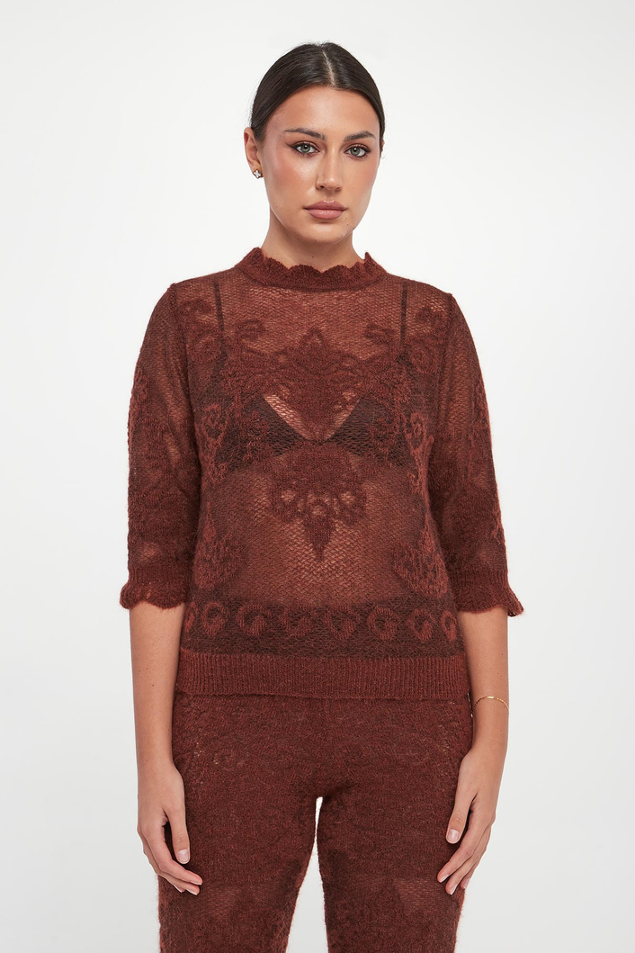 Sweter damski ażurowy TWINSET