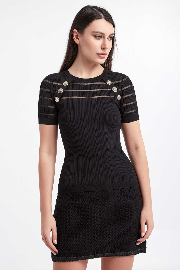 Top dzianinowy damski Seaborgio PINKO