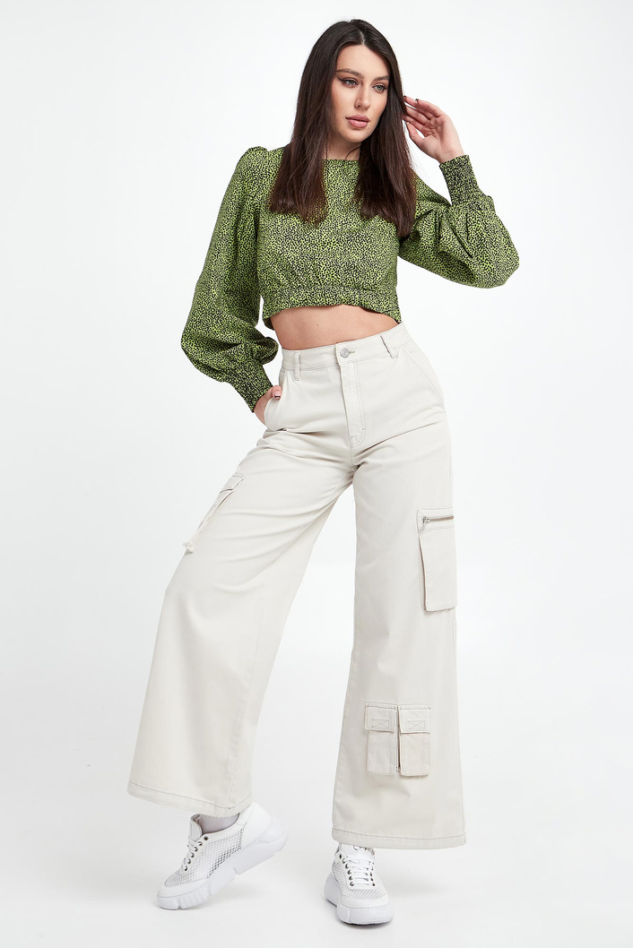 Bluzka damska cropped GESTUZ