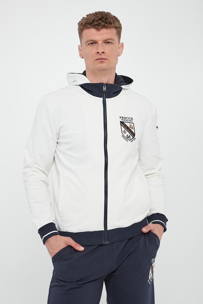 Bluza męska z odpinanym kapturem AERONAUTICA MILITARE