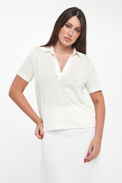 Polo damskie lniane Troms ECOALF