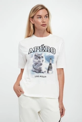 T-shirt damski z nadrukiem SPORTALM