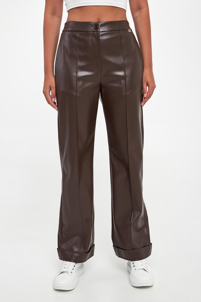 Spodnie damskie z ekoskóry LIU JO