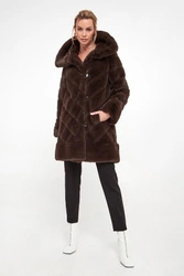 Futro damskie dwustronne JOSEPH RIBKOFF