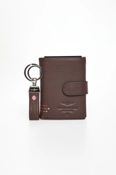 Komplet portfel + brelok męski skórzany AERONAUTICA MILITARE