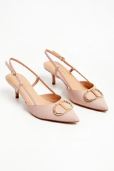 Szpilki skórzane TWINSET