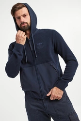 Sweter męski z kapturem AERONAUTICA MILITARE