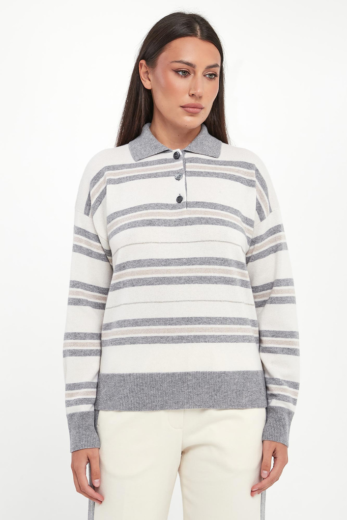 Sweter damski wełniany polo PESERICO