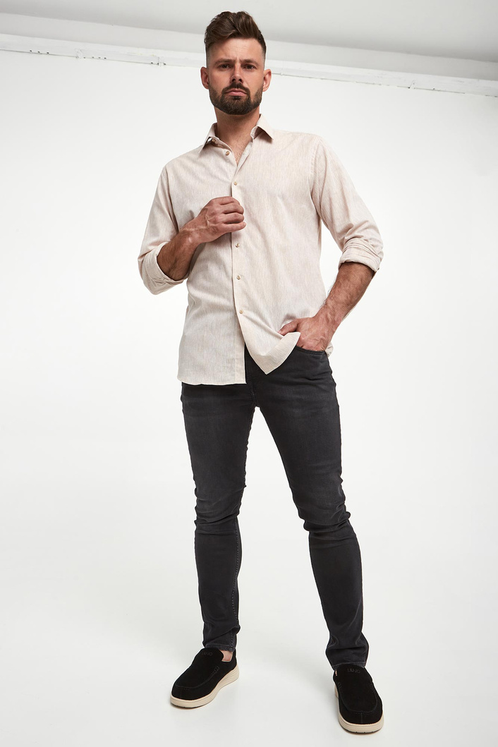 Koszula męska lniana KARL LAGERFELD