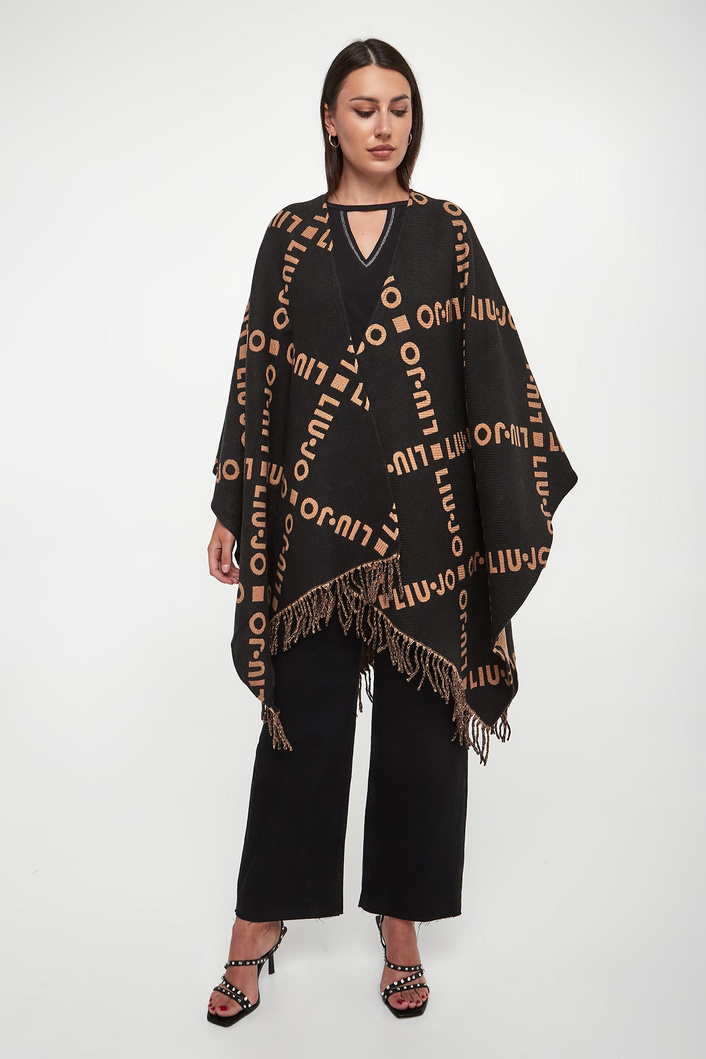 Ponczo damskie z logo LIU JO