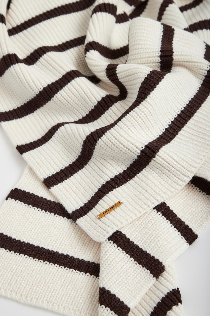 Szalik damski z wełną TWINSET U&B