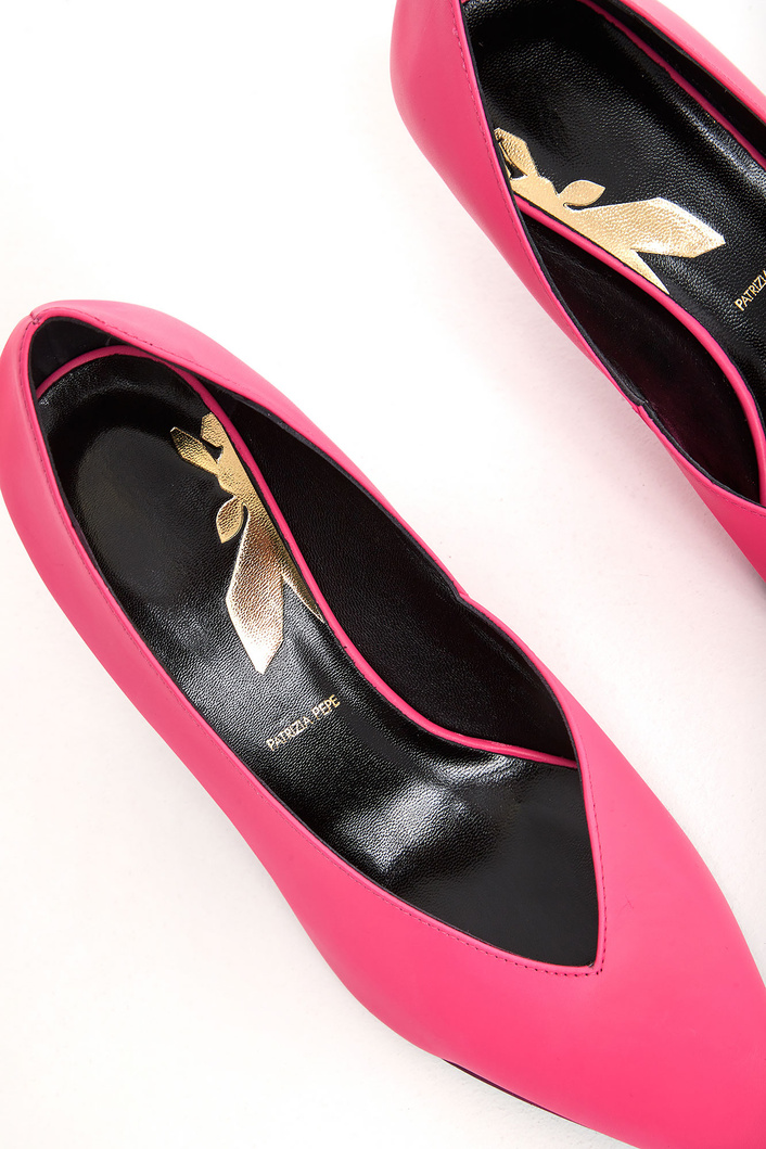 Szpilki skórzane PATRIZIA PEPE